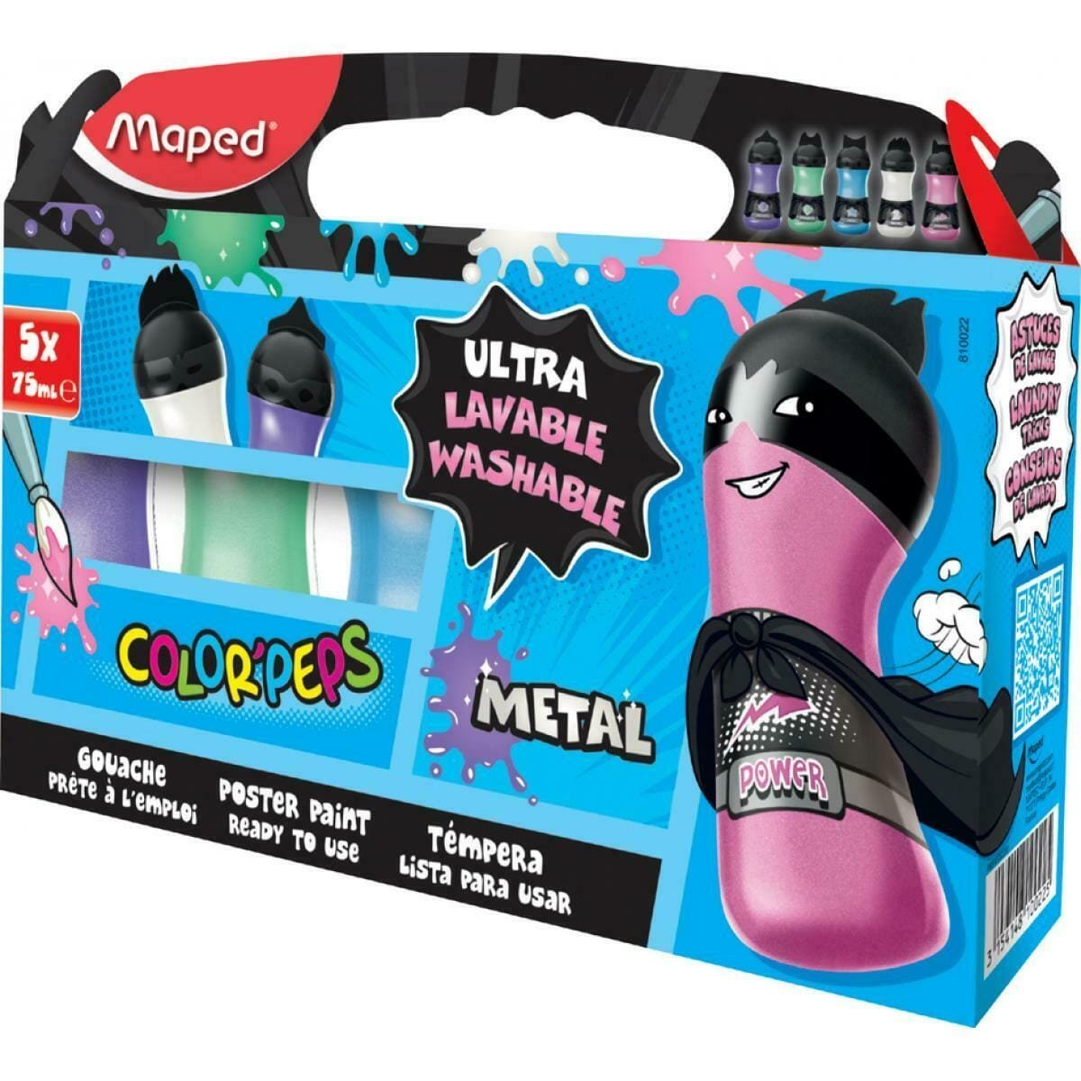Maped g ouache paint 5 Colors|| الوان قواش مابد 5 لون - مكتبة اكسبريس الكويت