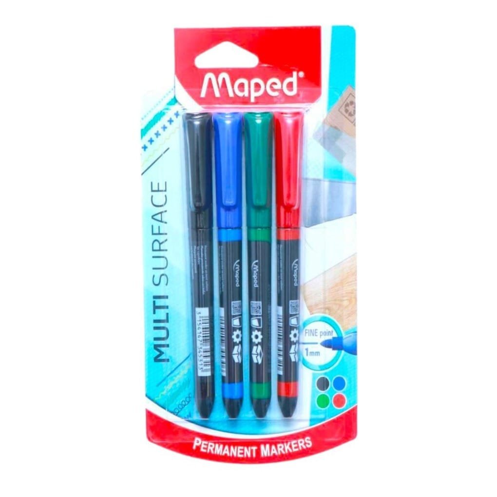 Maped Whiteboard Markers 4 Colors || اقلام وايت بورد ماركة مابد 4 لون - مكتبة اكسبريس الكويت