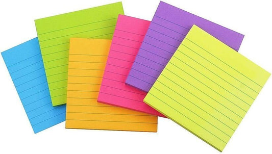 ملاحظات لاصقة مسطرة من اي اند تي - مكتبة اكسبريس الكويت