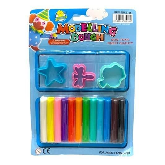 Modeling Dough 12 Colors + 3 Cutters || طين صلصال ١٢ لون + ٣ قواطع - مكتبة اكسبريس الكويت
