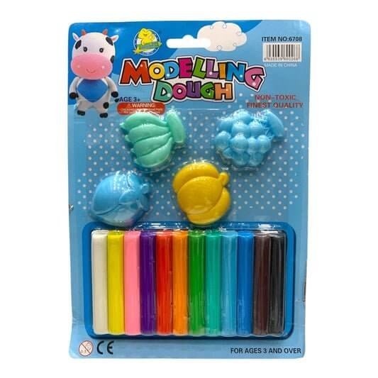 Modeling Dough 12 Colors + 4 Cutters || طين صلصال ١٢ لون + ٤ قواطع - مكتبة اكسبريس الكويت