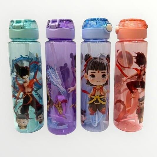 Nezha Water Bottle Assorted Color || مطارة ماء نيزها الوان متنوعة - مكتبة اكسبريس الكويت