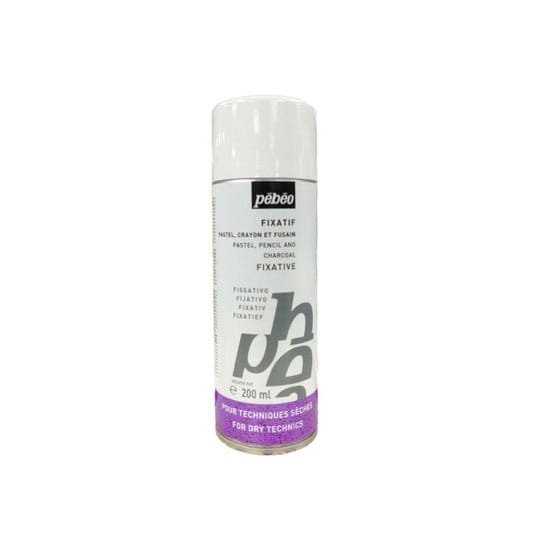 Pebeo Spray Fixative Pastel Pencil Charcoal 200 ml || مثبت سبراي بيبيو باستيل رصاص فحم ٢٠٠ مل⁩ - مكتبة اكسبريس الكويت