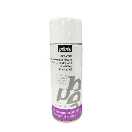 Pebeo Spray Fixative Pastel Pencil Charcoal 400 ml || مثبت سبراي بيبيو باستيل رصاص فحم ٤٠٠ مل - مكتبة اكسبريس الكويت