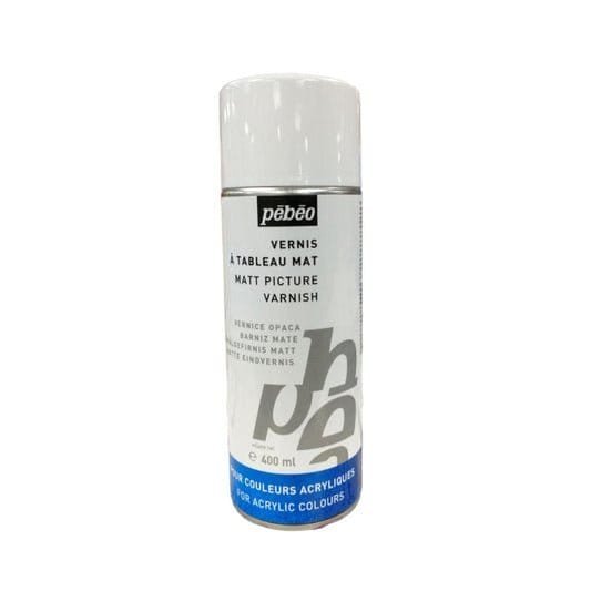 Pebeo Spray Matt Picture Varnish Acrylic Colors 400 ml || ورنيش سبراي مطفي بيبيو لألوان الاكريليك ٤٠٠ مل - مكتبة اكسبريس الكويت