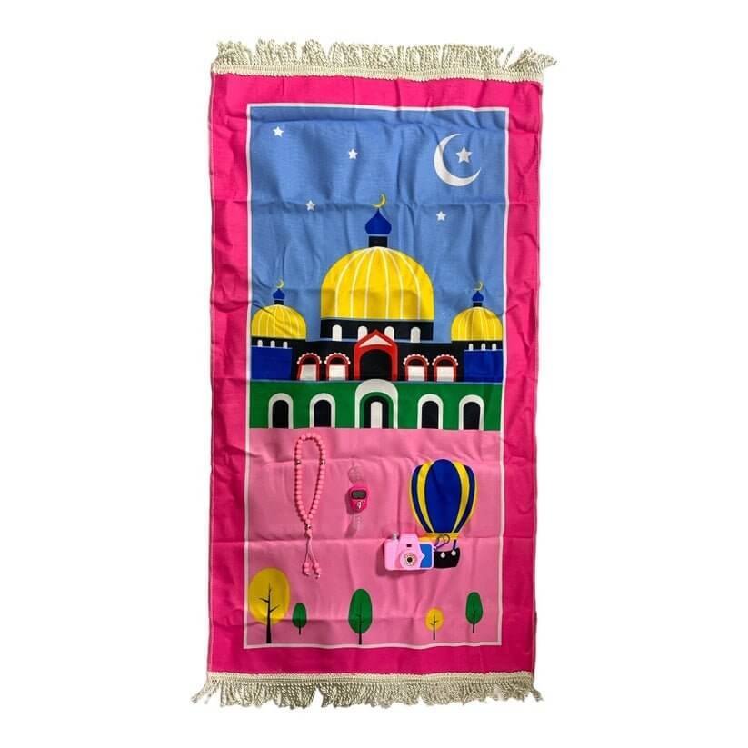 Prayer Matt for Kids 90 x 50 || سجادة صلاه للأطفال حجم ٩٠*٥٠ بناتي - مكتبة اكسبريس الكويت