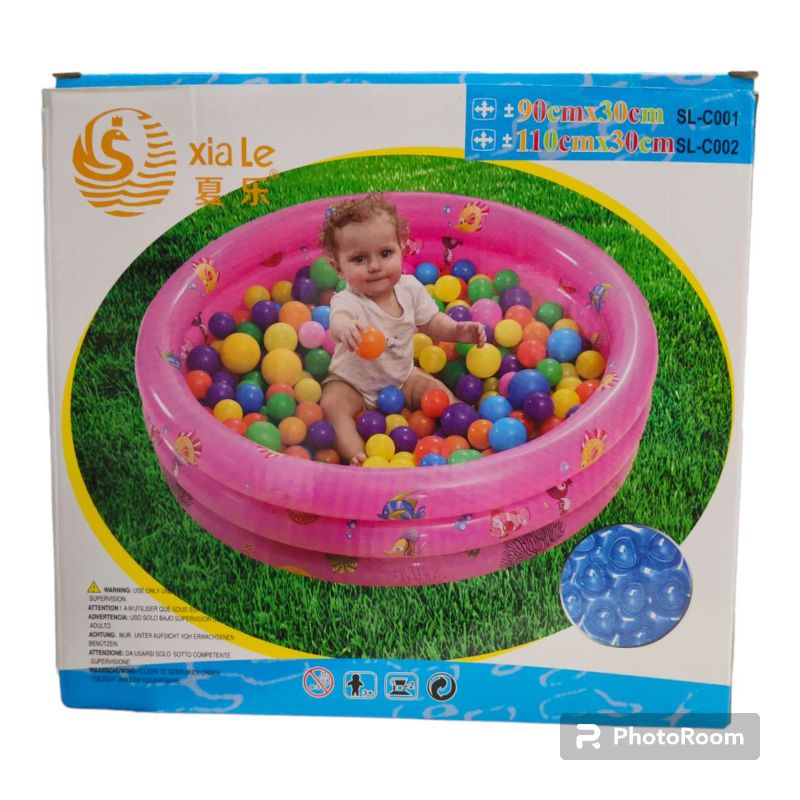 حوض سباحة نفخ ملون للأطفال – Xia Le Kids Pool