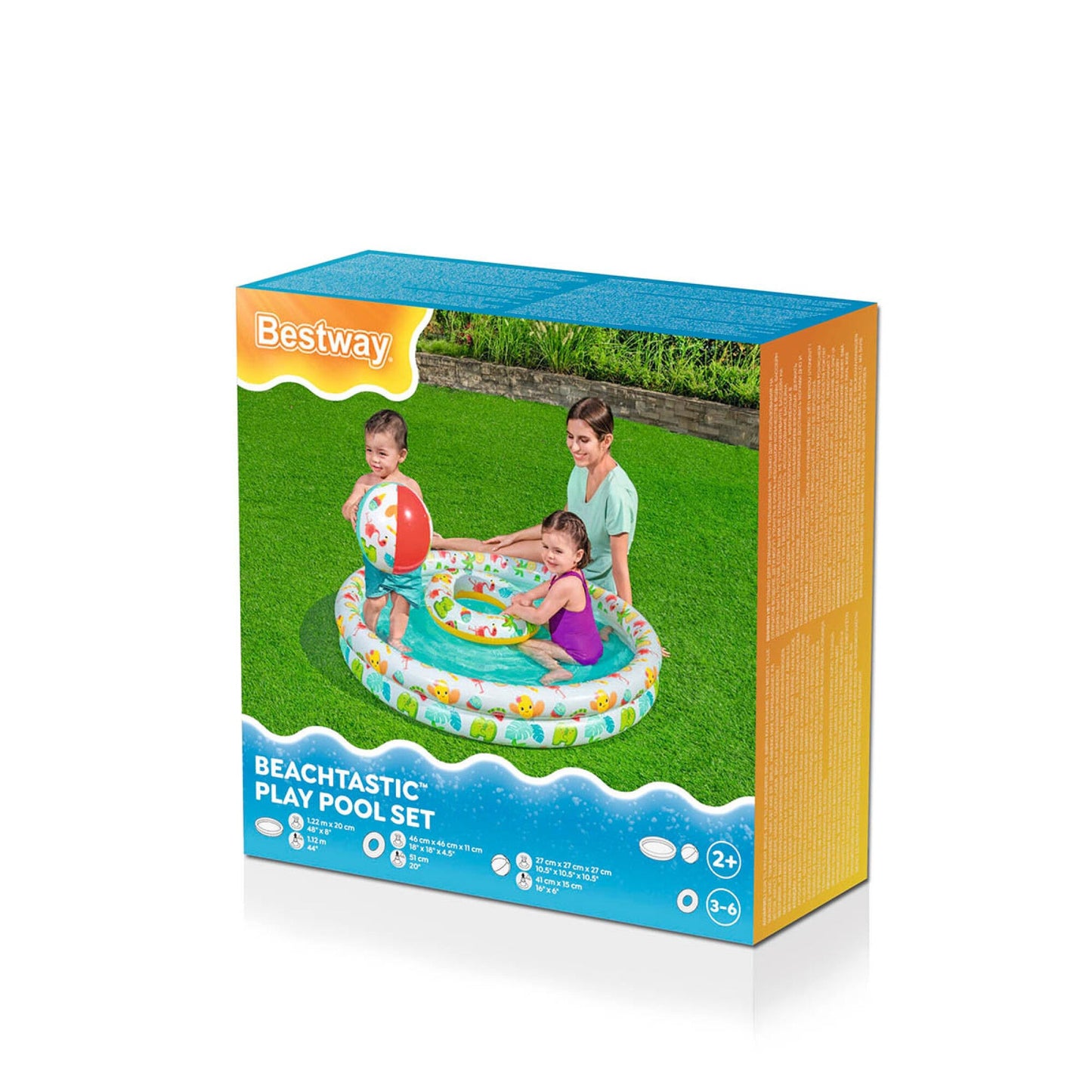 سيت حوض سباحة بيتشتاستيك للأطفال 3 في 1 – Bestway Beachtastic Play Pool Set