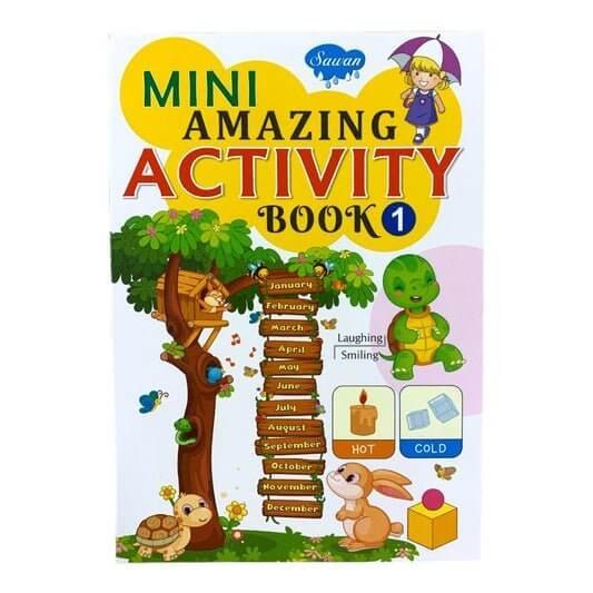 Sawan Mini Amazing Activity Book 1 || دفتر نشاطات الاطفال المذهل ١ - مكتبة اكسبريس الكويت