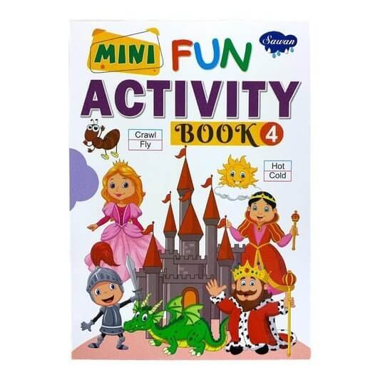 Sawan Mini Fun Activity Book 4|| دفتر نشاطات الاطفال الممتع ٤ - مكتبة اكسبريس الكويت