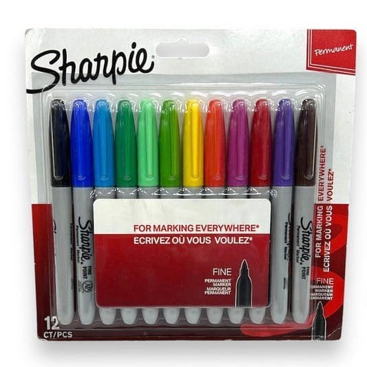 Sharpie Colored Marker Set 12 Colors Fine Tip || مجموعة الوان ماركرز شاربي 12 لون - مكتبة اكسبريس الكويت