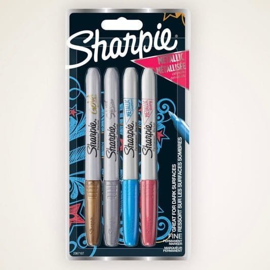 Sharpie Markers Metallic Set 4 Colors || مجموعة الوان شاربي ماركرز 4 لون ميتاليك - مكتبة اكسبريس الكويت