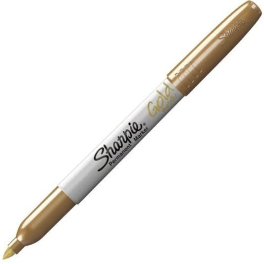Sharpie Metallic Permanent Markers Fine Marker Point Gold || قلم شاربي ثابت ذهبي - مكتبة اكسبريس الكويت