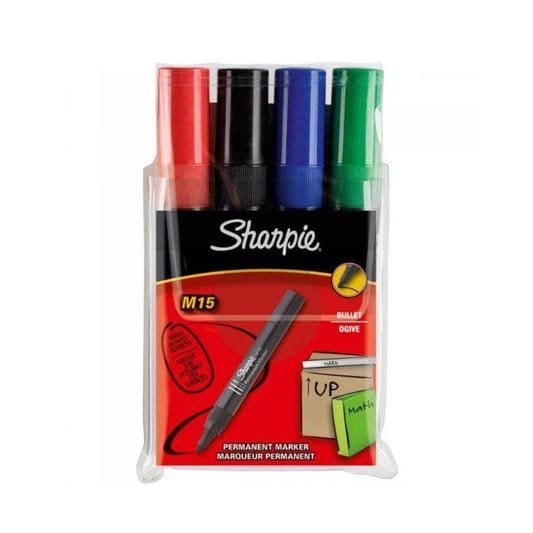 Sharpie Permanent Marker Set 4 Colors || اقلام ثابتة شاربي ٤ لون - مكتبة اكسبريس الكويت