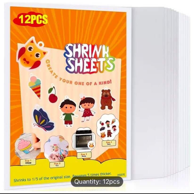 Shrink Sheets Semi Transparent Paper 12 Pcs 20*15 cm || ورق شرنك ١٢ حبة شبه شفاف حجم ٢٠*١٥ سم - مكتبة اكسبريس الكويت