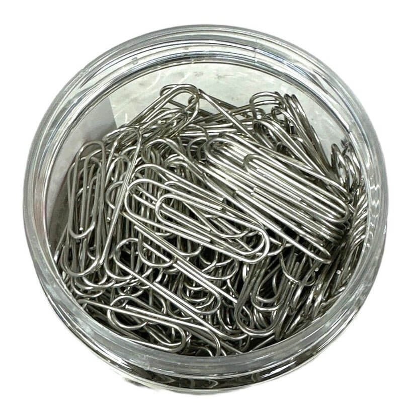 Silver Paper Clips DL3951 28 mm 180 pcs || كليبسات ورق فضية ٢٨ مم ١٨٠ كليبس - مكتبة اكسبريس الكويت