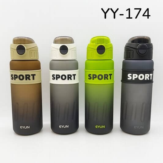 Sport Water Bottle Assorted Color YY - 174 || مطارة ماء الوان متنوعة سبورت - مكتبة اكسبريس الكويت