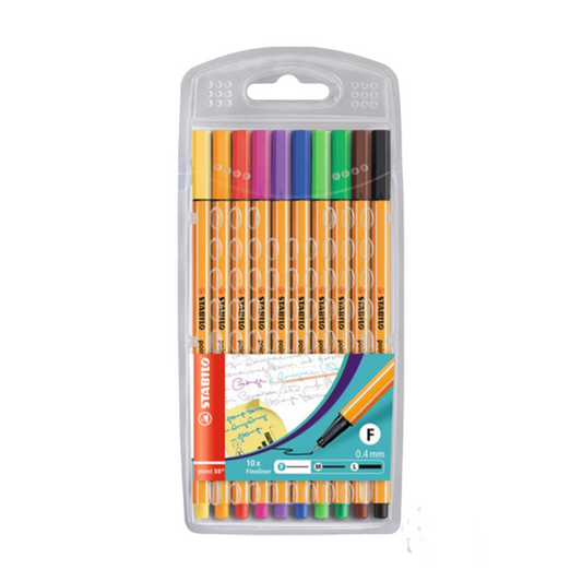 Stabilo Fineliner Set of 10 Colors || مجموعة اقلام ستابيلو ١٠ لون - مكتبة اكسبريس الكويت