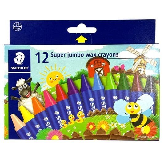 Staedtler 12 Wax Crayons || الوان شمعية ستدلر ١٢ لون - مكتبة اكسبريس الكويت
