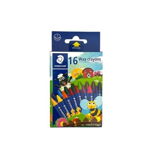 Staedtler Crayons 16 Colors || الوان شمعيه ستدلر⁩ ١٦ لون - مكتبة اكسبريس الكويت