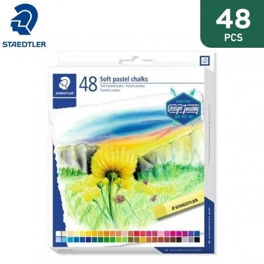 Staedtler Karat Soft Pastel Chalks - Assorted Colours (Pack of 48)الوان باستل - مكتبة اكسبريس الكويت