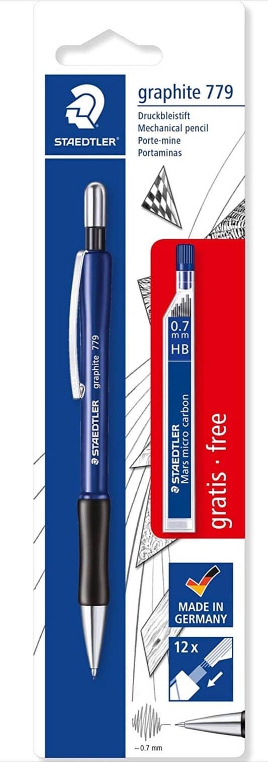 Staedtler Mechanical Pencil Graphite 779 Size 0.7 || قلم رصاص ميكانيكي ستدلر ٧٧٩ مقاس ٠.٧ - مكتبة اكسبريس الكويت
