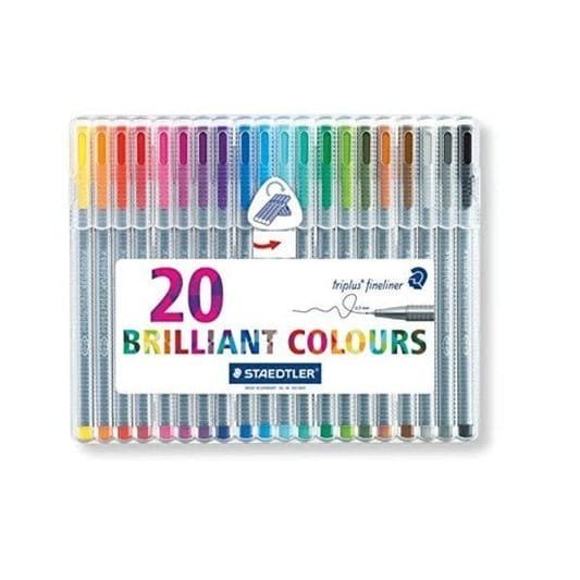 Staedtler Triplus Fineliner Brilliant Colors 20 Colors || الوان ستدلر فاينلاينر ٢٠ لون ملونة ضعيفه⁩ - مكتبة اكسبريس الكويت