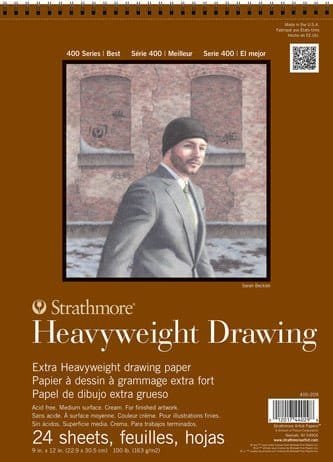 Strathmore Drawing Paper 163 g 21*29.7 cm || A4 دفتر رسم ستراثمور 163 جم - مكتبة اكسبريس الكويت