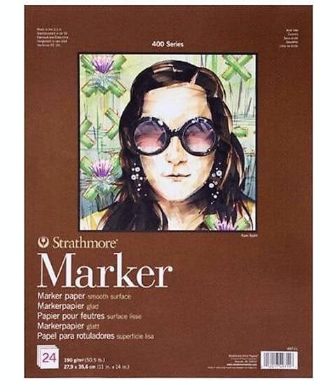 Strathmore Marker Paper 27.9*35.6 cm 190 g || دفتر رسم ستراثمور للماركر 190 جم - مكتبة اكسبريس الكويت