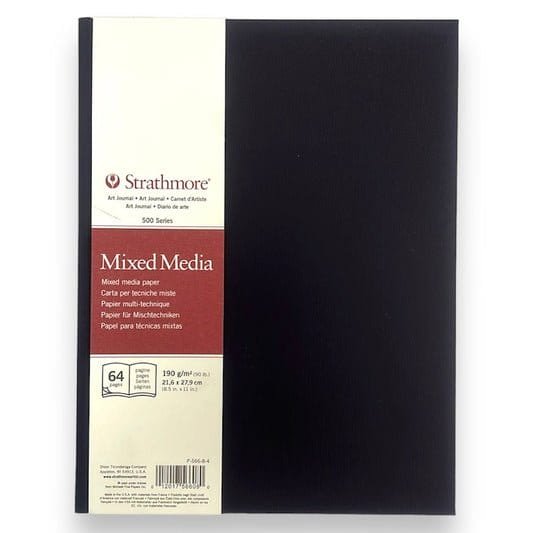 Strathmore Mix Media A4 Size Hardcover || A4 كراسة رسم ستراثمور ميكس ميديا حجم⁩ - مكتبة اكسبريس الكويت