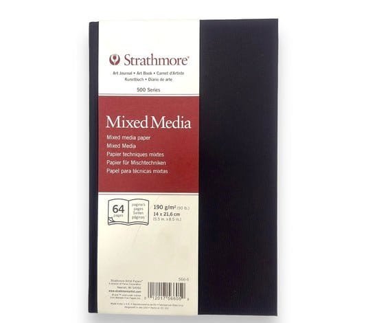 Strathmore Mix Media A5 Size Hardcover || A5 كراسة رسم ستراثمور ميكس ميديا حجم - مكتبة اكسبريس الكويت