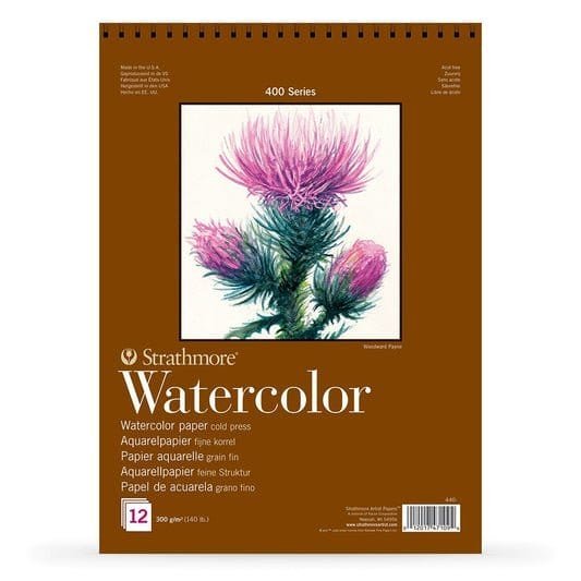 Strathmore Sketch Pad Watercolor 11*15 || كراسة رسم مائي ستراثمور حجم ١١*١٥ - مكتبة اكسبريس الكويت