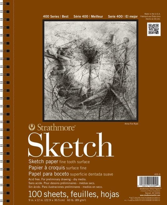 Strathmore Sketch Paper 21 x 29.7 cm 89 gm || دفتر رسم سكيتش ستراثمور 89 جم - مكتبة اكسبريس الكويت