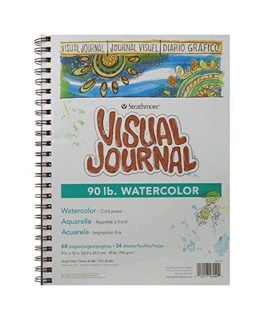 Strathmore Visual Journal Water Color A5 size || دفتر رسم مائي ستراثمور حجم صغير - مكتبة اكسبريس الكويت