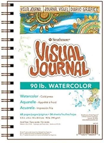 Strathmore Visual Watercolor Journal 22.9*30.5 cm || دفتر رسم مائي ماركة ستراثمور - مكتبة اكسبريس الكويت