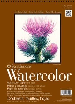 Strathmore Watercolor Paper 300 g 27.9*38.1 cm || دفتر رسم ستراثمور للالوان المائيه 300 جم - مكتبة اكسبريس الكويت