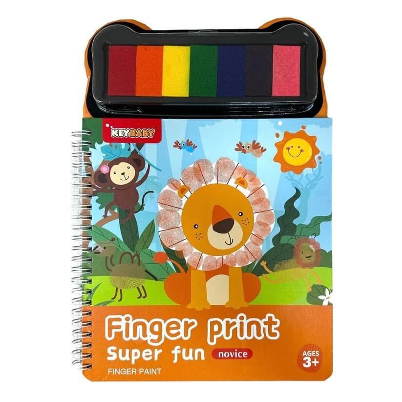 Super Fun Finger Print Paint Novice|| الوان بصمة للاطفال شكل اسد - مكتبة اكسبريس الكويت