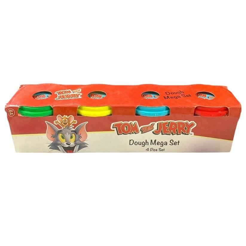 Tom and Jerry 4 Color Play Dough Set || طين صلصال ٤ لون توم و جيري - مكتبة اكسبريس الكويت