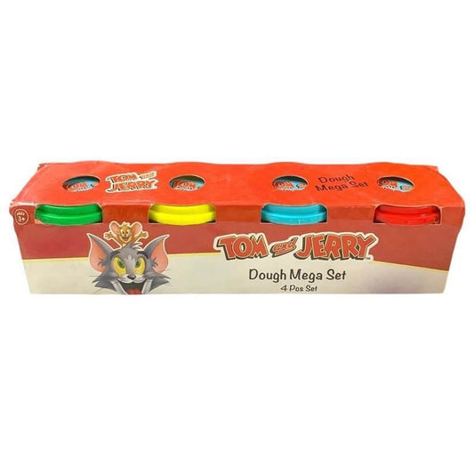 Tom and Jerry 4 Color Play Dough Set || طين صلصال ٤ لون توم و جيري - مكتبة اكسبريس الكويت