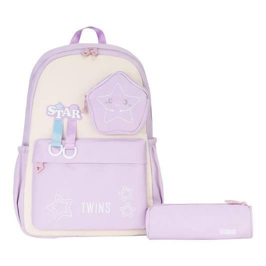Twins Back to School Backpack Set 2 Pcs 10 || مجموعة العودة الى المدرسة توينز ٢ قطعة جنطة ظهر و مقلمة 10 - مكتبة اكسبريس الكويت
