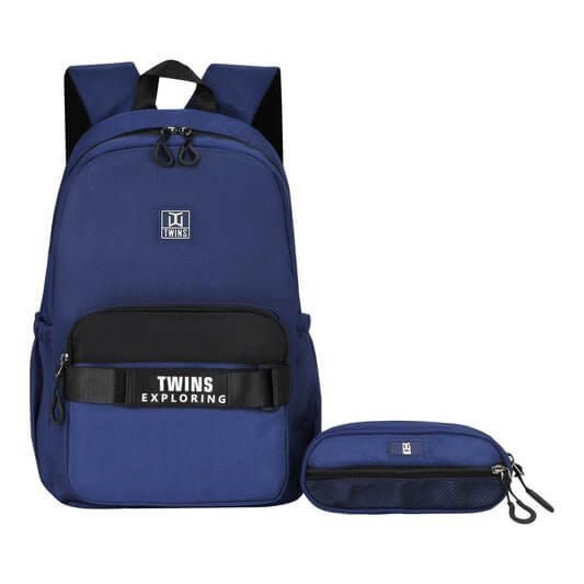 Twins Back to School Backpack Set 2 Pcs  22 || مجموعة العودة الى المدرسة توينز ٢ قطعة جنطة ظهر و مقلمة 22 - مكتبة اكسبريس الكويت