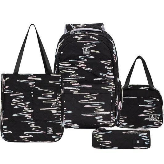Twins Back to School Backpack Set 4 Pcs || مجموعة العودة الى المدرسة طقم ٤ قطع جنطة طهر و مقلمة و شنطة اكل و حقيبة رياضة 13 - مكتبة اكسبريس الكويت