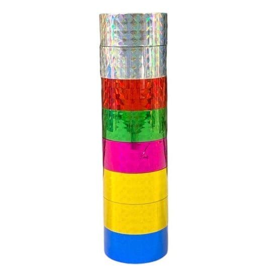 Washi Tape Metallic Color 8 Pcs || واشي تيب الوان ميتاليك ٨ لون - مكتبة اكسبريس الكويت