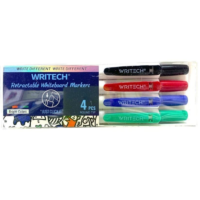 Writech علامات السبورة القابلة للسحب 4 قطع - مكتبة اكسبريس الكويت